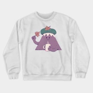 Mont Fuji Seasons - Autumn Sticker Crewneck Sweatshirt